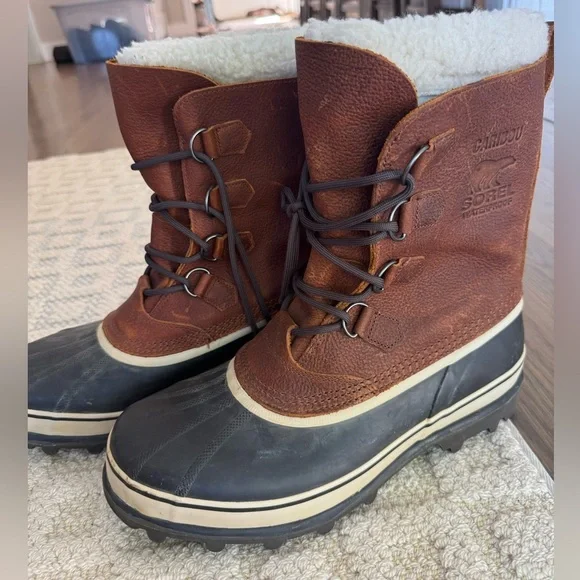 Sorel Caribou waterproof NWOB winter boots size 12 Snowshoe - Picture 7 of 11